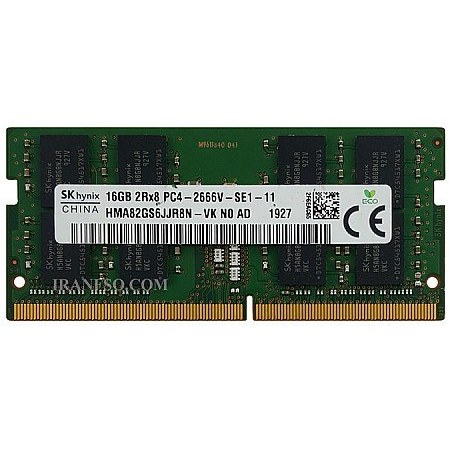 رم لپ تاپ هاینیکس ظرفیت ۱۶ گیگابایت DDR4 فرکانس ۲۶۶۶ مگاهرتز