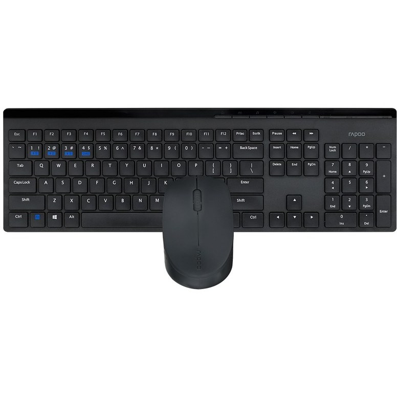 کیبورد و ماوس بی سیم رپو مدل 8110M، سوییچ ممبران، Full-Size