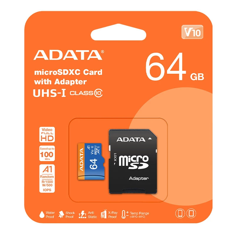کارت حافظه microSDXC ای دیتا مدل Premier گیگ بایت 64