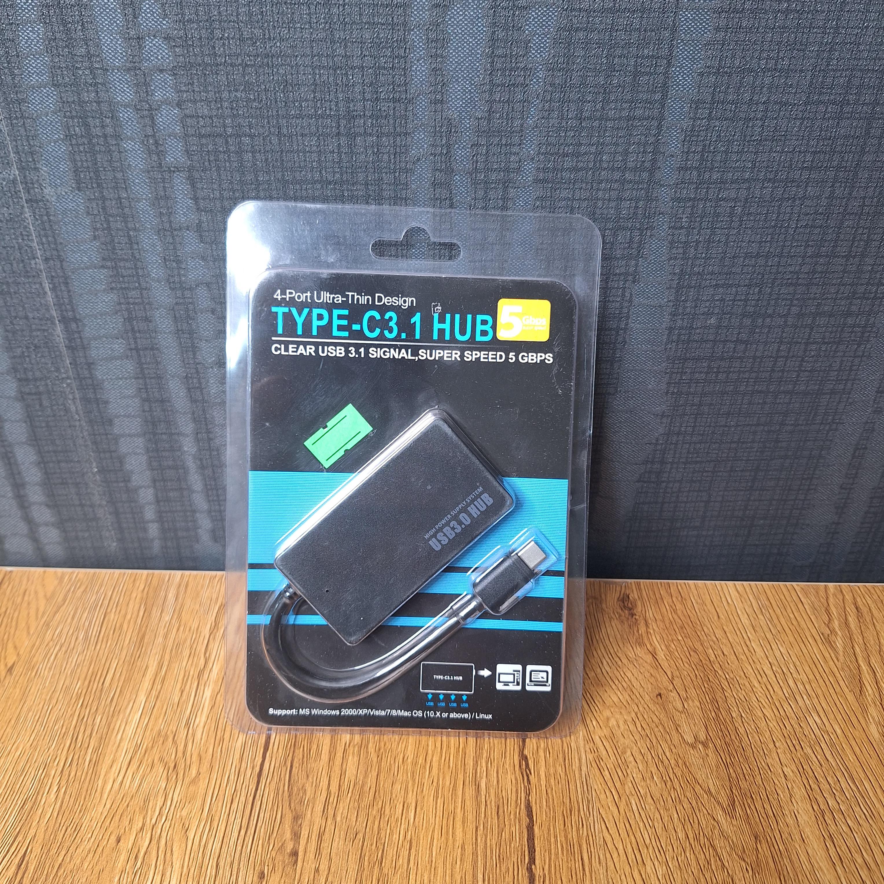 هاب 4 پورت USB-C 3.1 مدل Ultra Thin Design